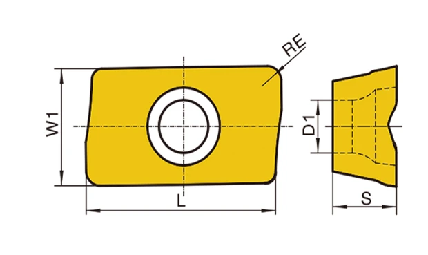 APMT geometry with dimension labels