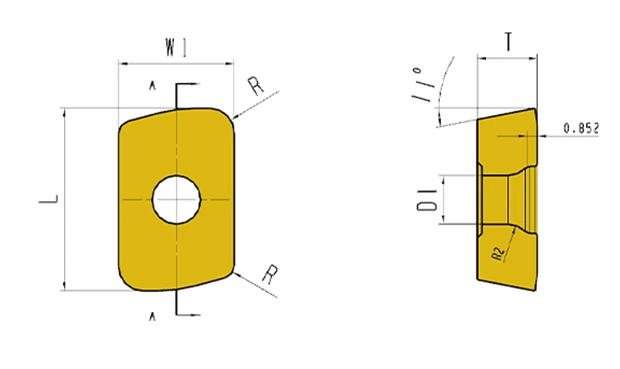 EPNW geometry with dimension labels
