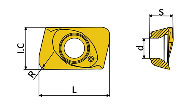 JDMT geometry with dimension labels