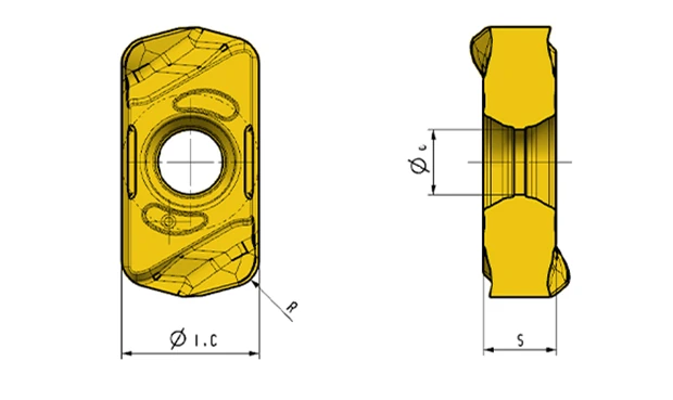 LOGU geometry with dimension labels