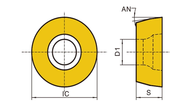 RDEW geometry with dimension labels