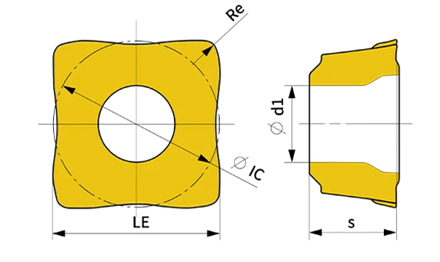 SOMT geometry with dimension labels