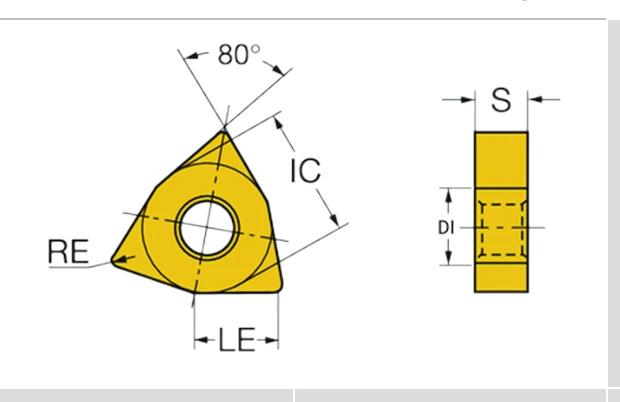 WNMG geometry with dimension labels