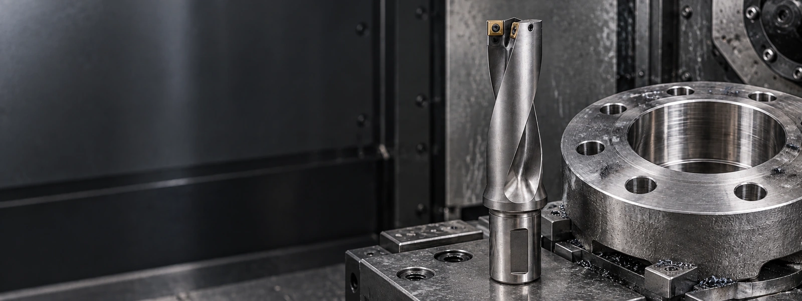 Indexable drilling tool and drilled metal component
