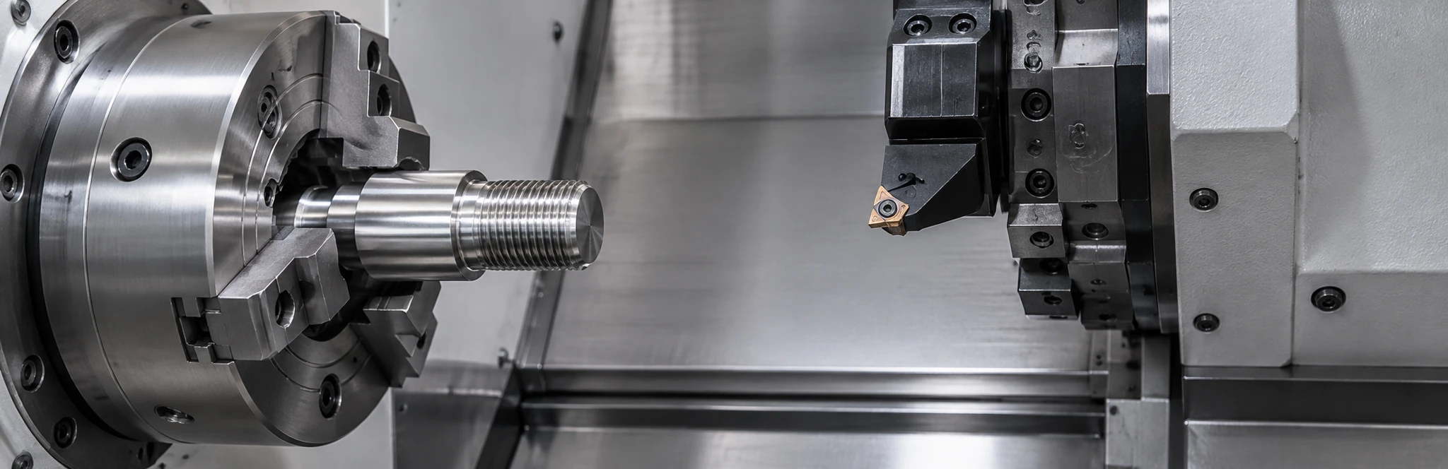 Thread turning application in a lathe workspace