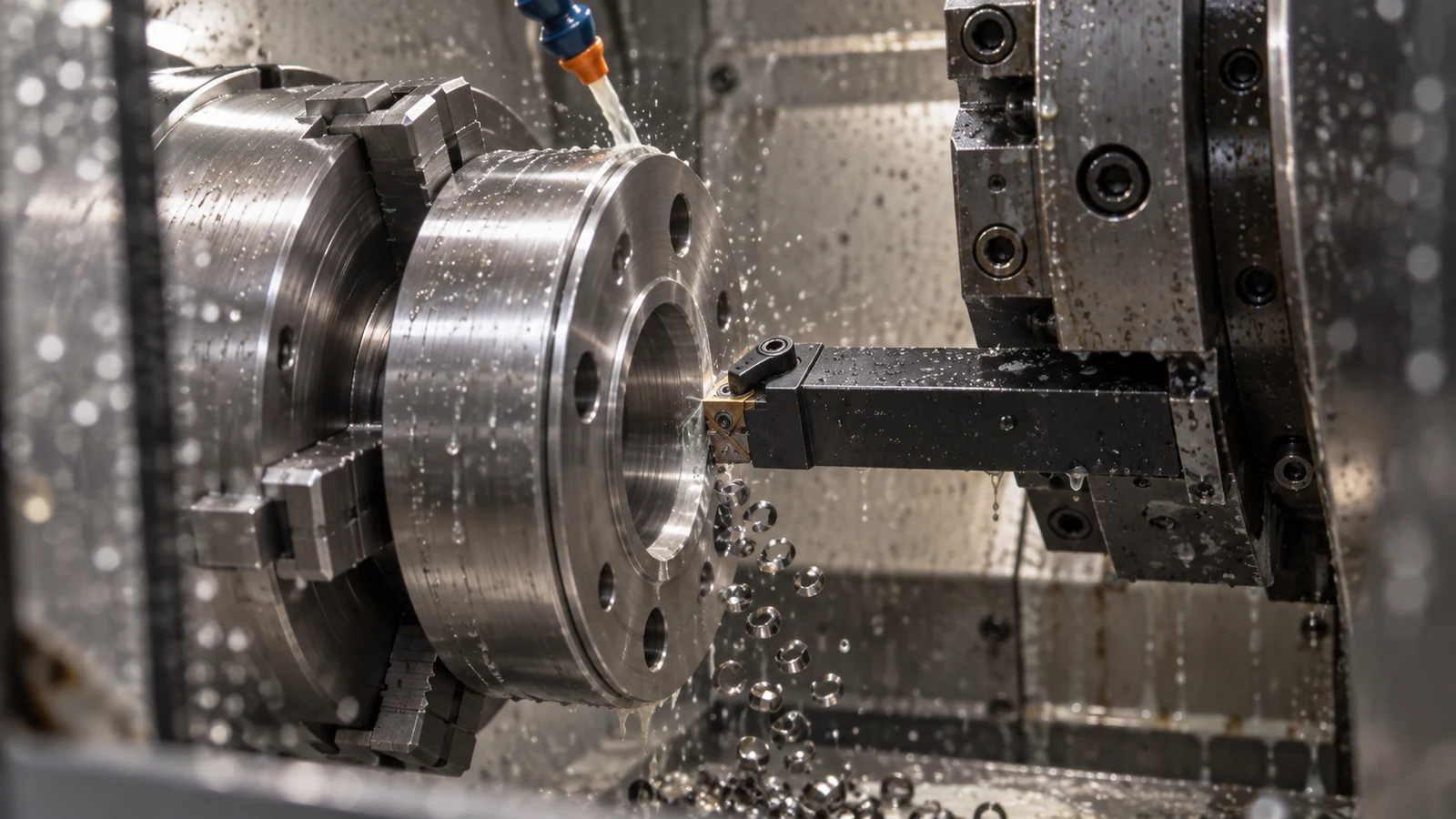 Face Grooving machining scene