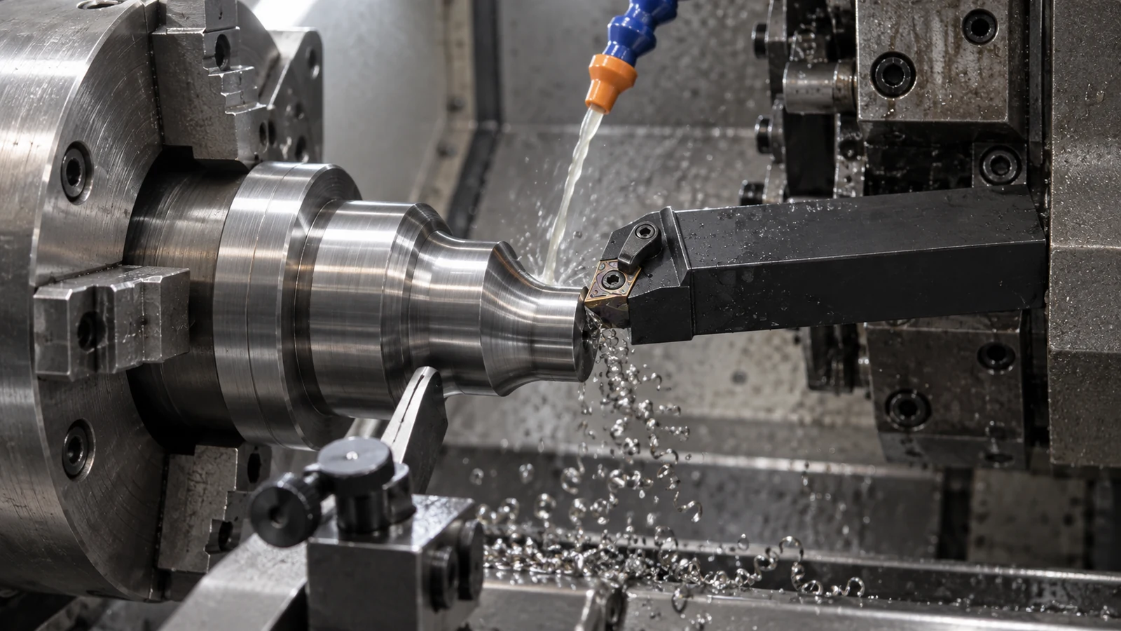 Contour Turning machining scene