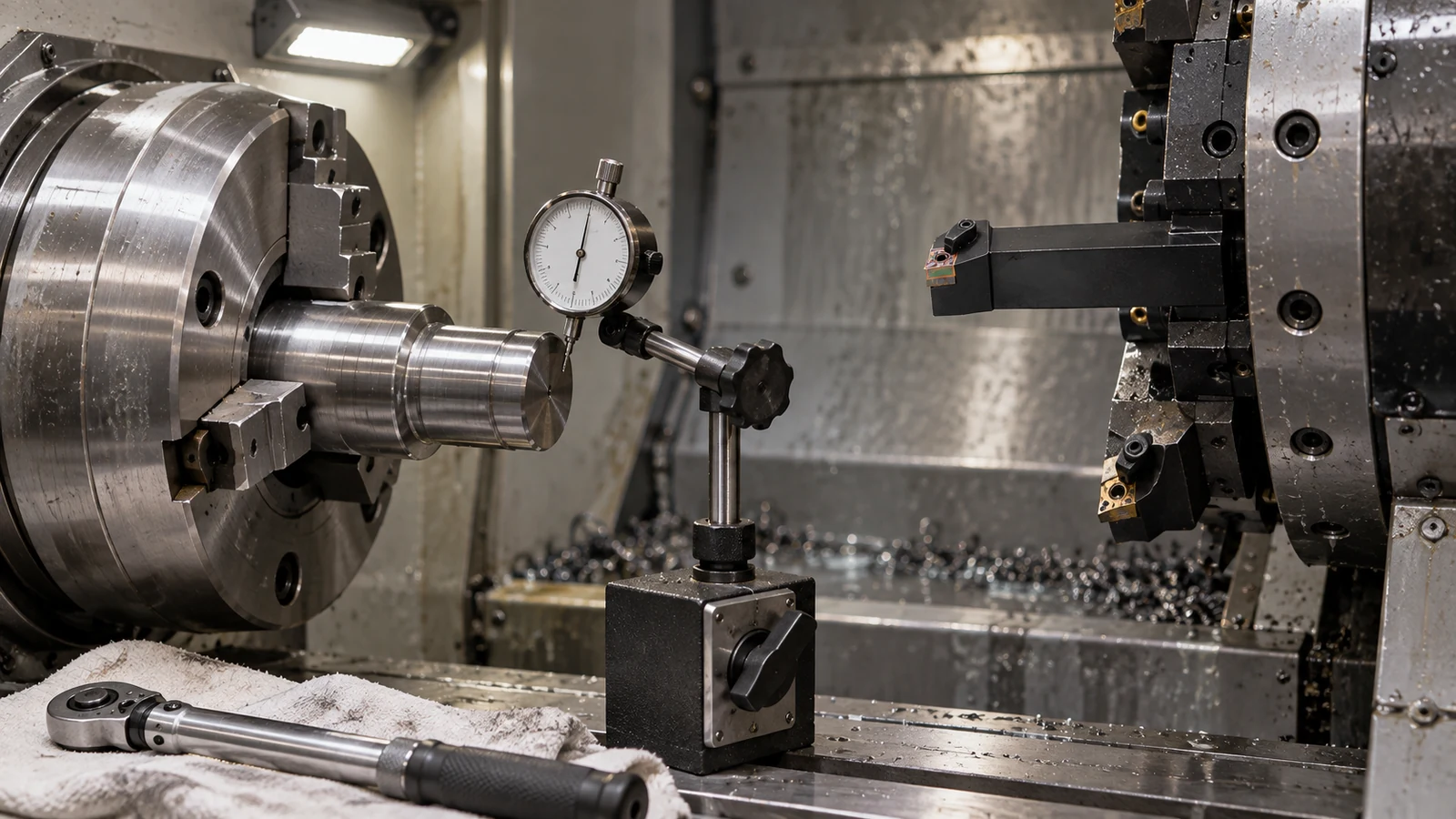 Chuck Rigidity Inspection machining scene