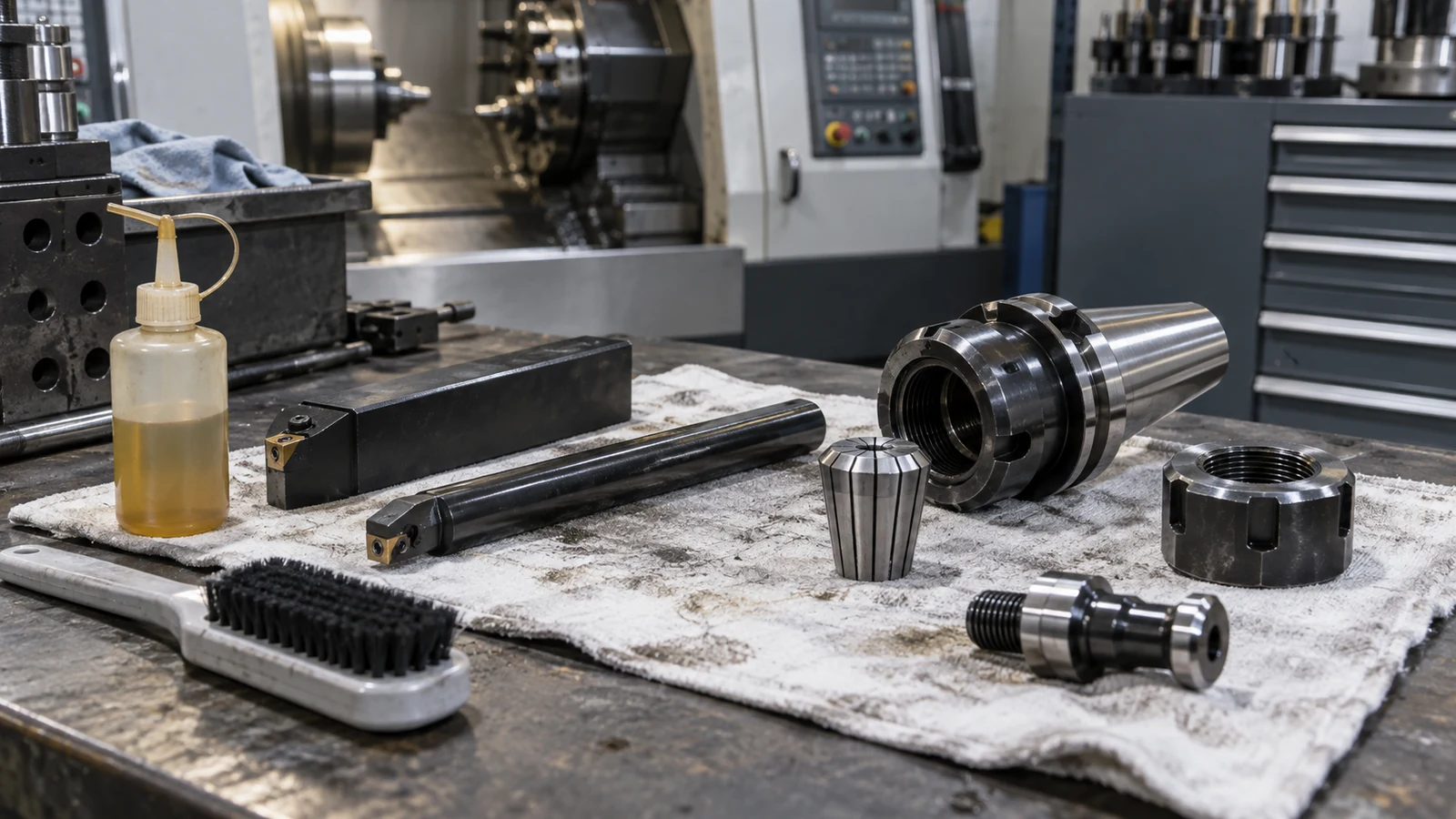 Taper Cleaning machining scene